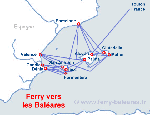 ferry Alcudia Ciutadella